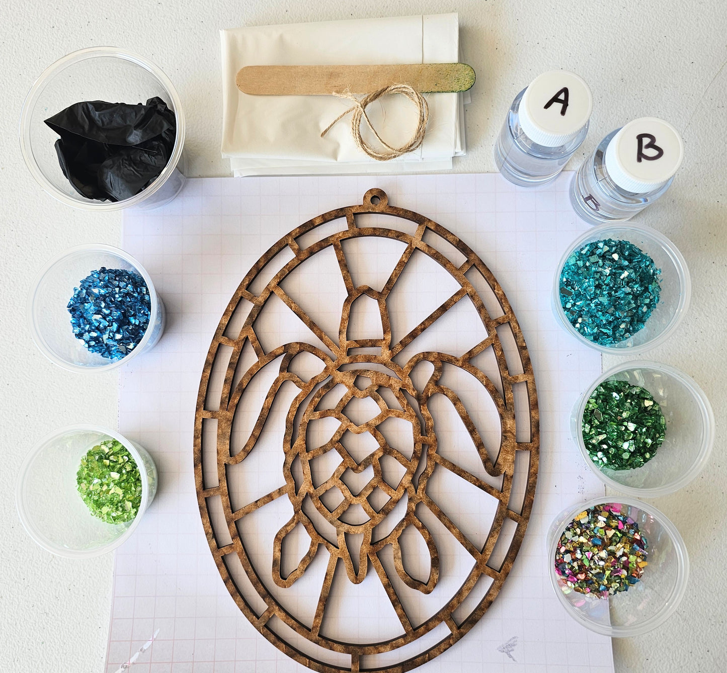 Sea Turtle Suncatcher Art Kit