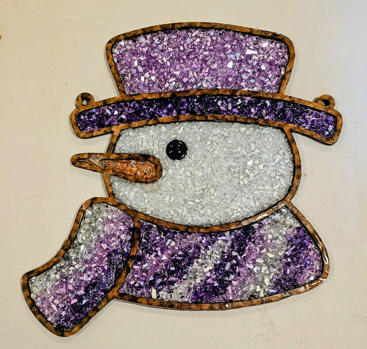 Purple Snowmam Suncatcher Kit