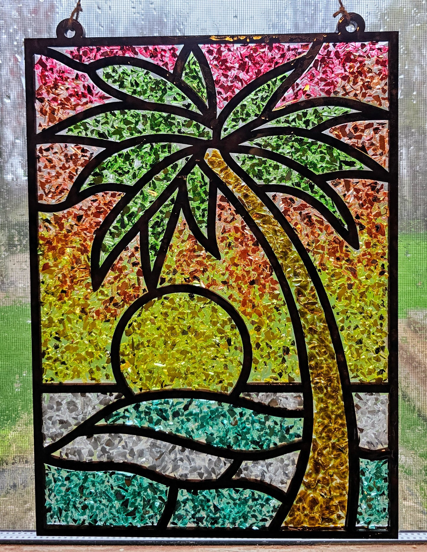 Colorful Palm Tree Suncatcher Art Kit