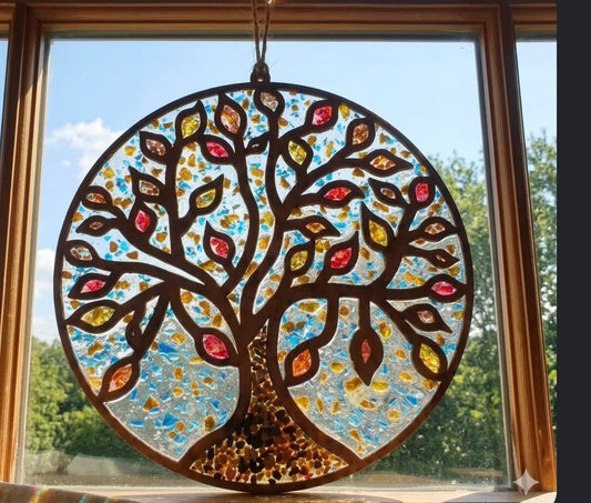 Autumn Tree of Life Suncatcher Art Kit