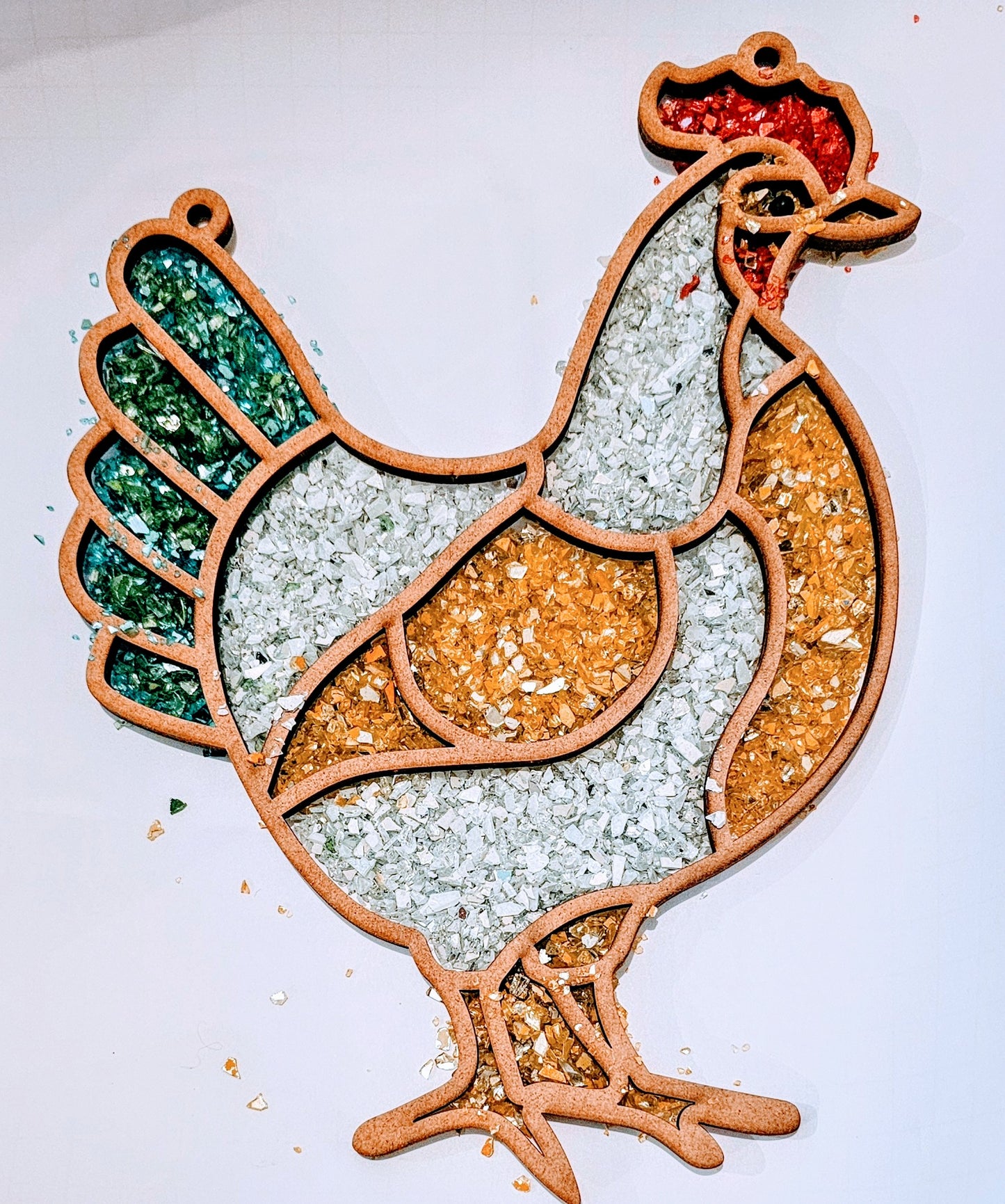 Chicken Suncatcher Art Kit