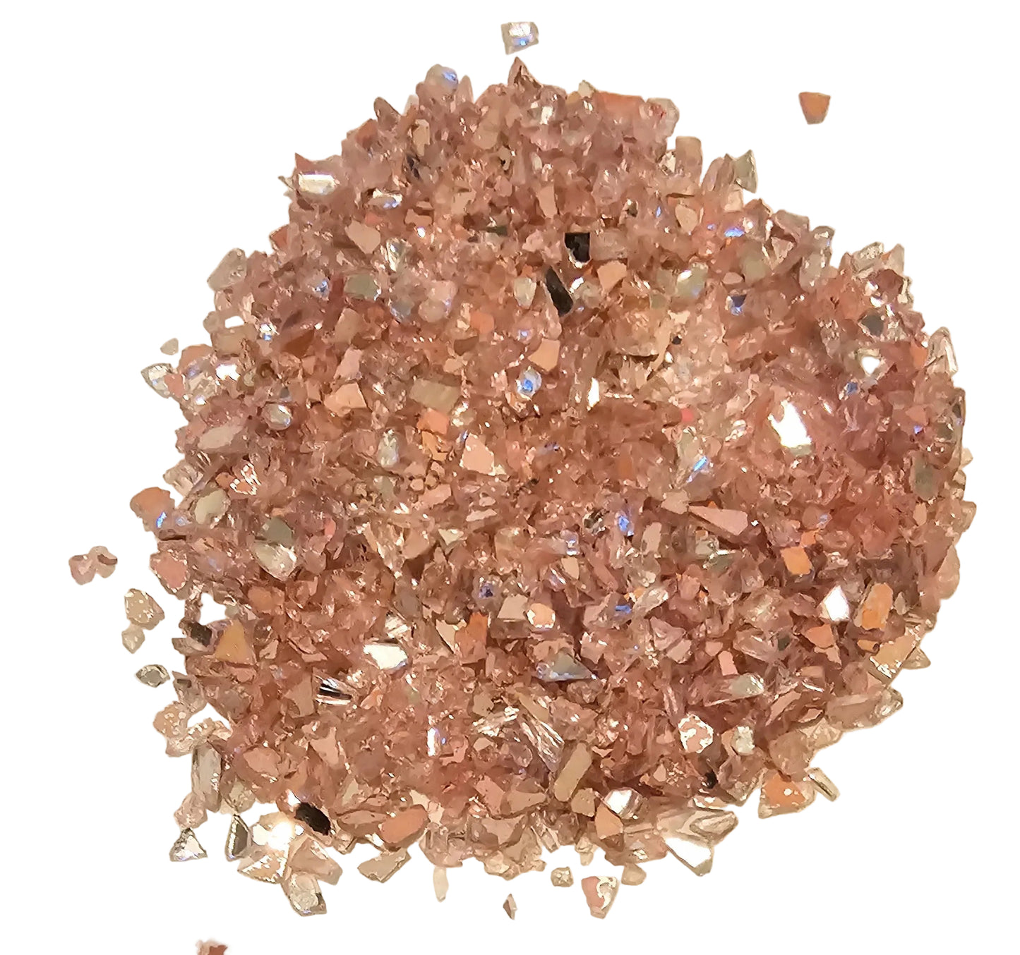 Light Pink Crushed Stained Glass 16 oz.