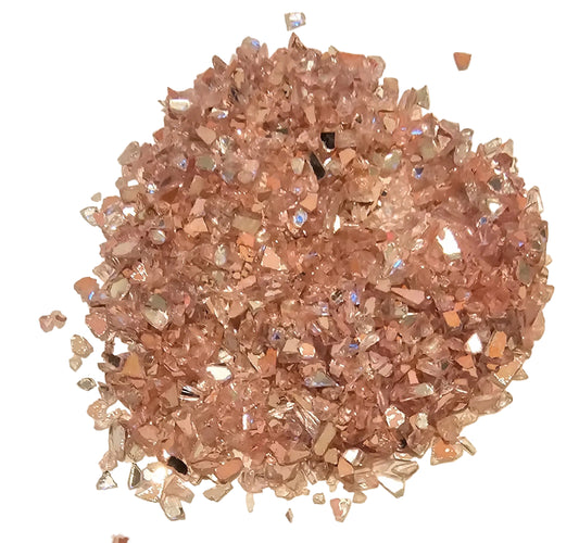 Light Pink Crushed Stain Glass 8 oz.