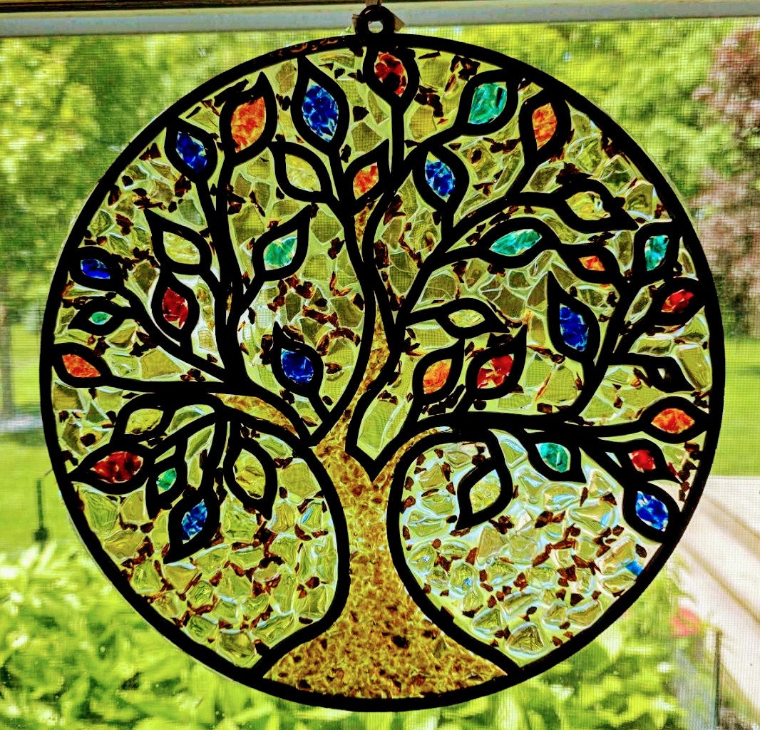 Colorful Tree of Life Suncatcher Art Kit