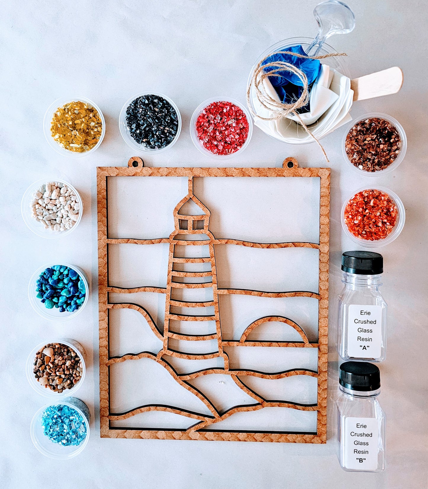 Lighthouse (Black & White) Suncatcher Art Kit