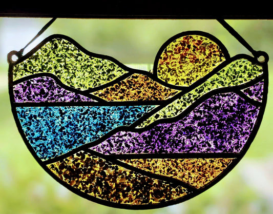 Mountain Sunset Suncatcher Art Kit